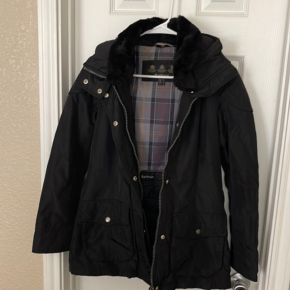 Barbour waterproof coat Uk 8 Us 4